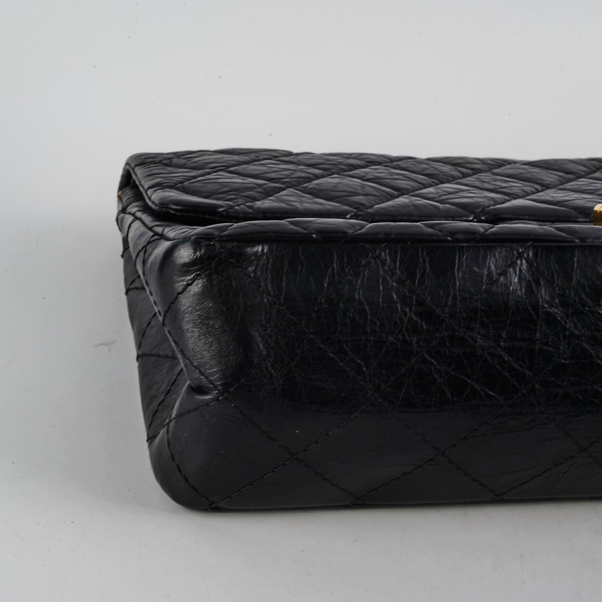 Chanel Reissue 227 Black Leather Flap Bag - Classic Luxury Handbag for Women | Perfect for Evening Events, Parties & Special Occasions