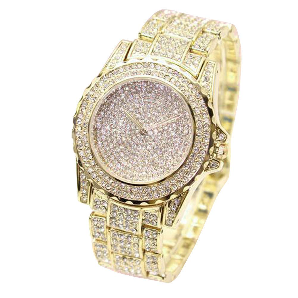 Luxury Diamond Analog Quartz Watch for Women - Elegant Fashion Timepiece with Sparkling Crystals, Perfect Gift for Girlfriend, Wife, or Mother | Ideal for Parties, Weddings, and Special Occasions