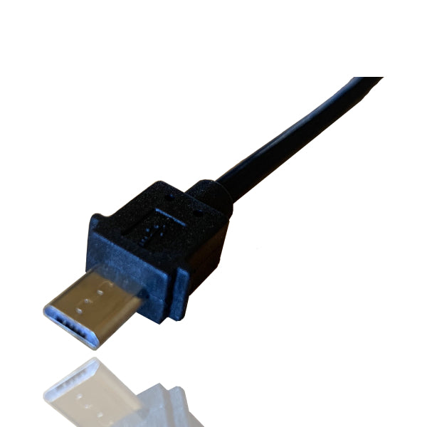 Female to Male MicroUSB Cable - 8.0mm Connector for Smartphones, Tablets & Charging Devices | Perfect for Data Transfer & Charging