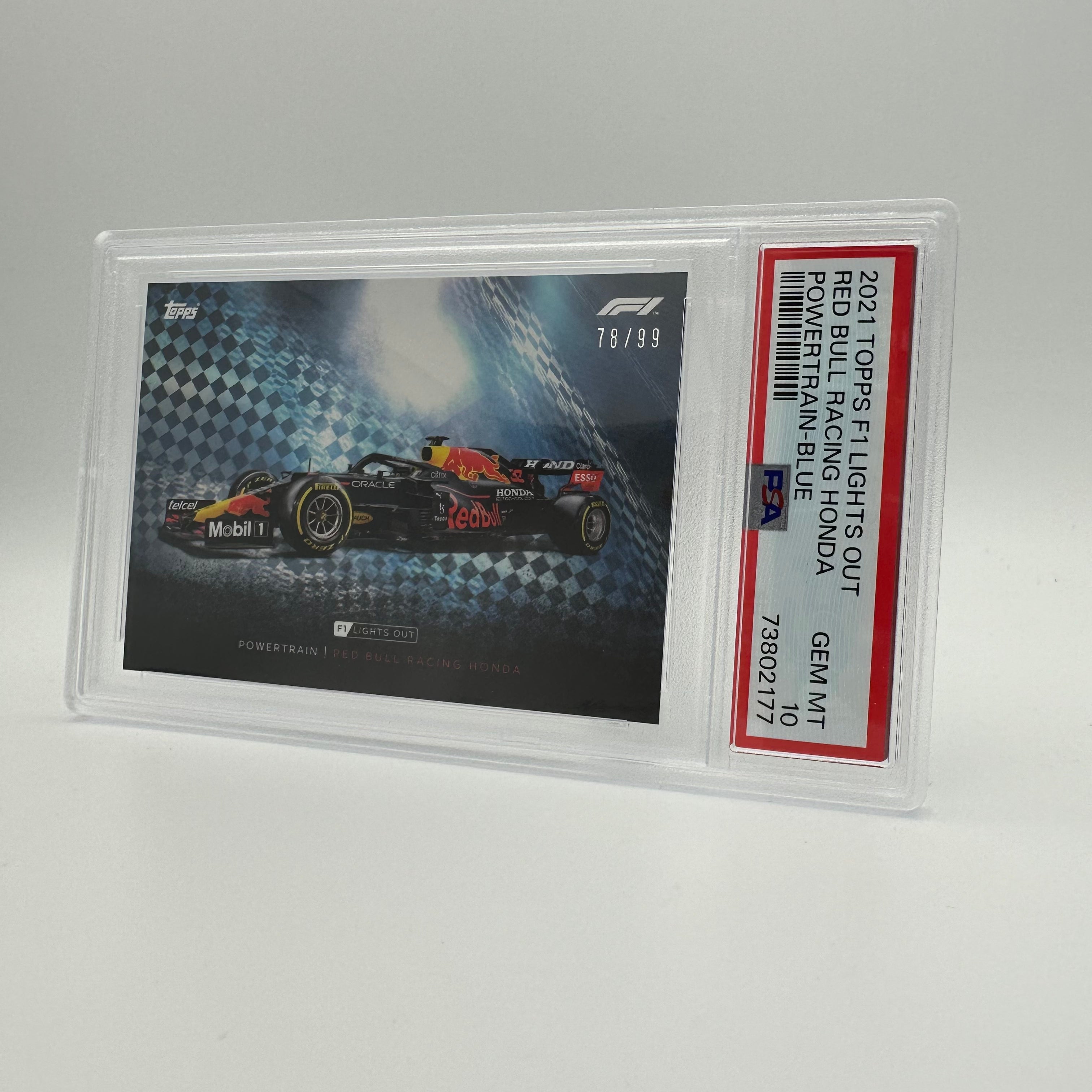 PSA 10 1978-1999 Red Bull Racing Honda Powertrain Blue - Perfect for F1 Collectors, Racing Memorabilia Displays & Motorsport Enthusiasts