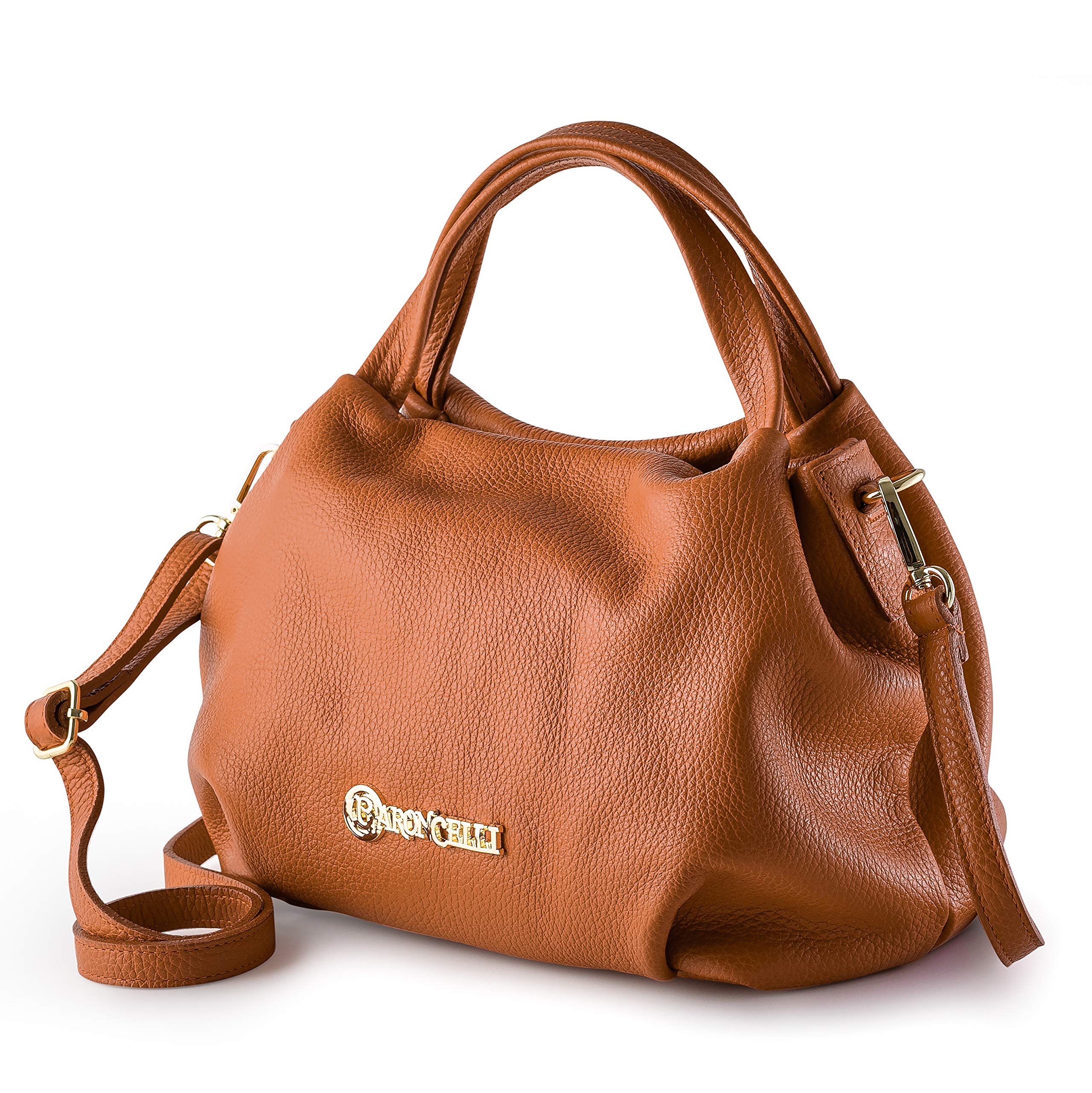 Baroncelli Genuine Italian Leather Purse for Women - Soft Medium Shoulder Crossbody Bag Handmade in Italy | Perfect for Work, Travel & Everyday Use
