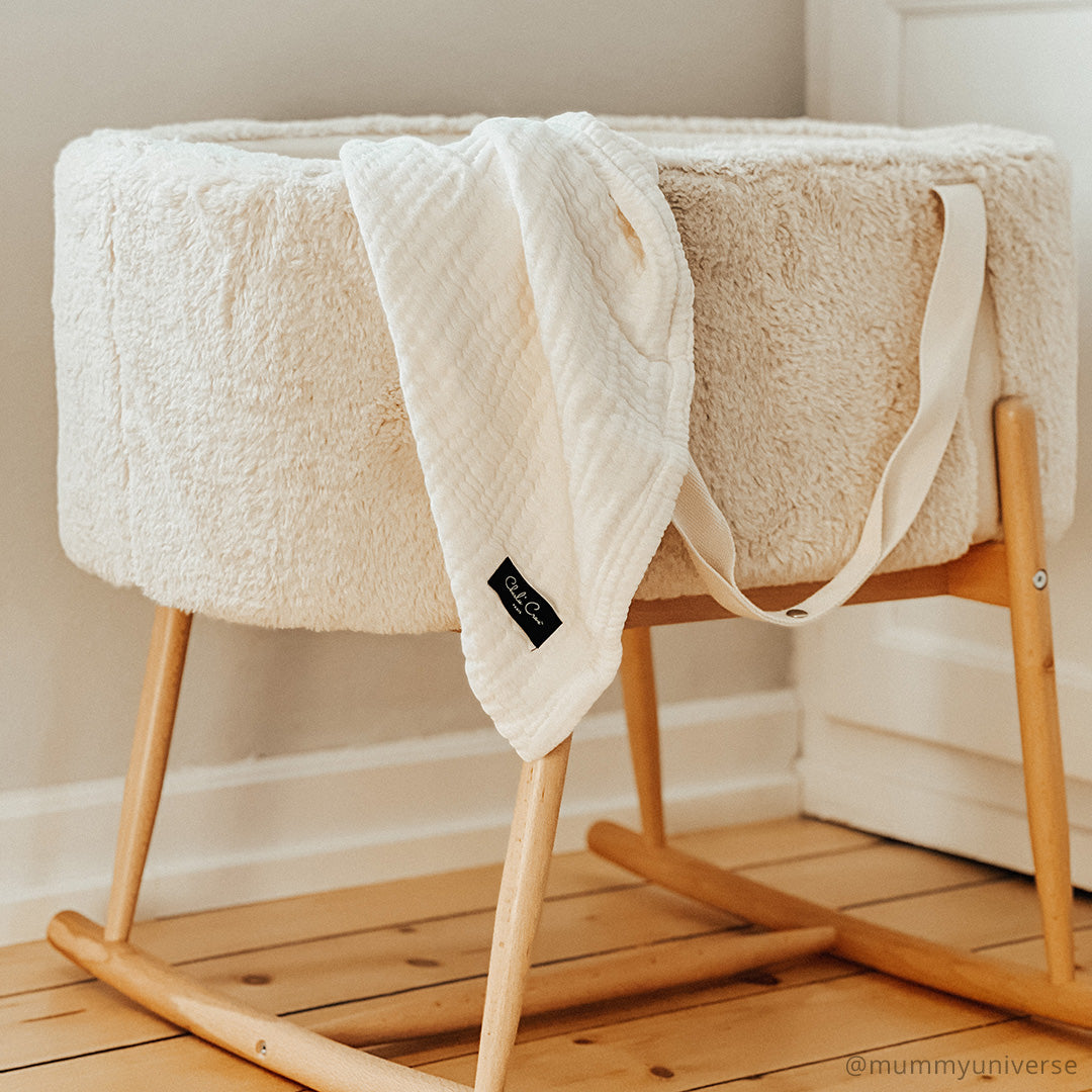 Charlie Crane KUKO Moses Basket - Premium Baby Bassinet for Newborns | Portable & Stylish Nursery Bed | Perfect for Home, Nursery, or Travel Use