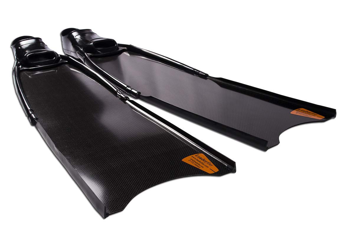 Premium Carbon Fiber Freediving Fins for Spearfishing - Lightweight & High Performance Swim Fins for Ocean Diving, Snorkeling, and Underwater Hunting