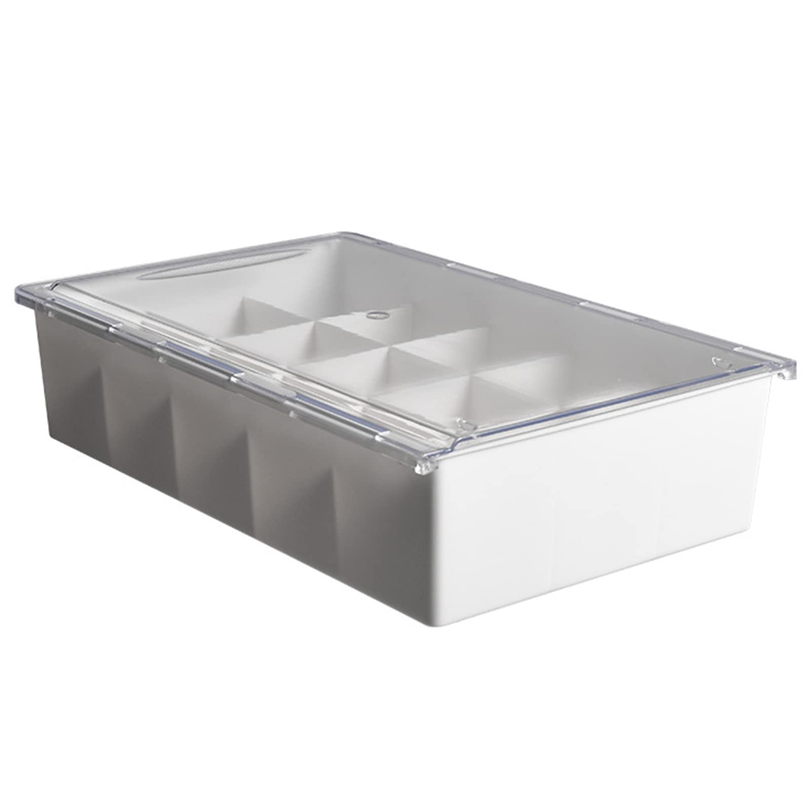 US Storage Holder - 15 Capacity Under Desk Plastic Wardrobe Organizer, Stackable Home Storage Box for Clothes, Toys & Office Supplies | Space Saving Bedroom & Closet Organization Solution