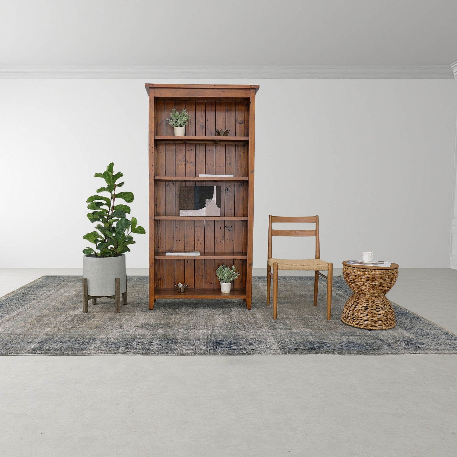 Bayan Rebana Side Table - Modern Wooden End Table for Living Room, Bedroom & Office - Stylish & Functional Home Decor