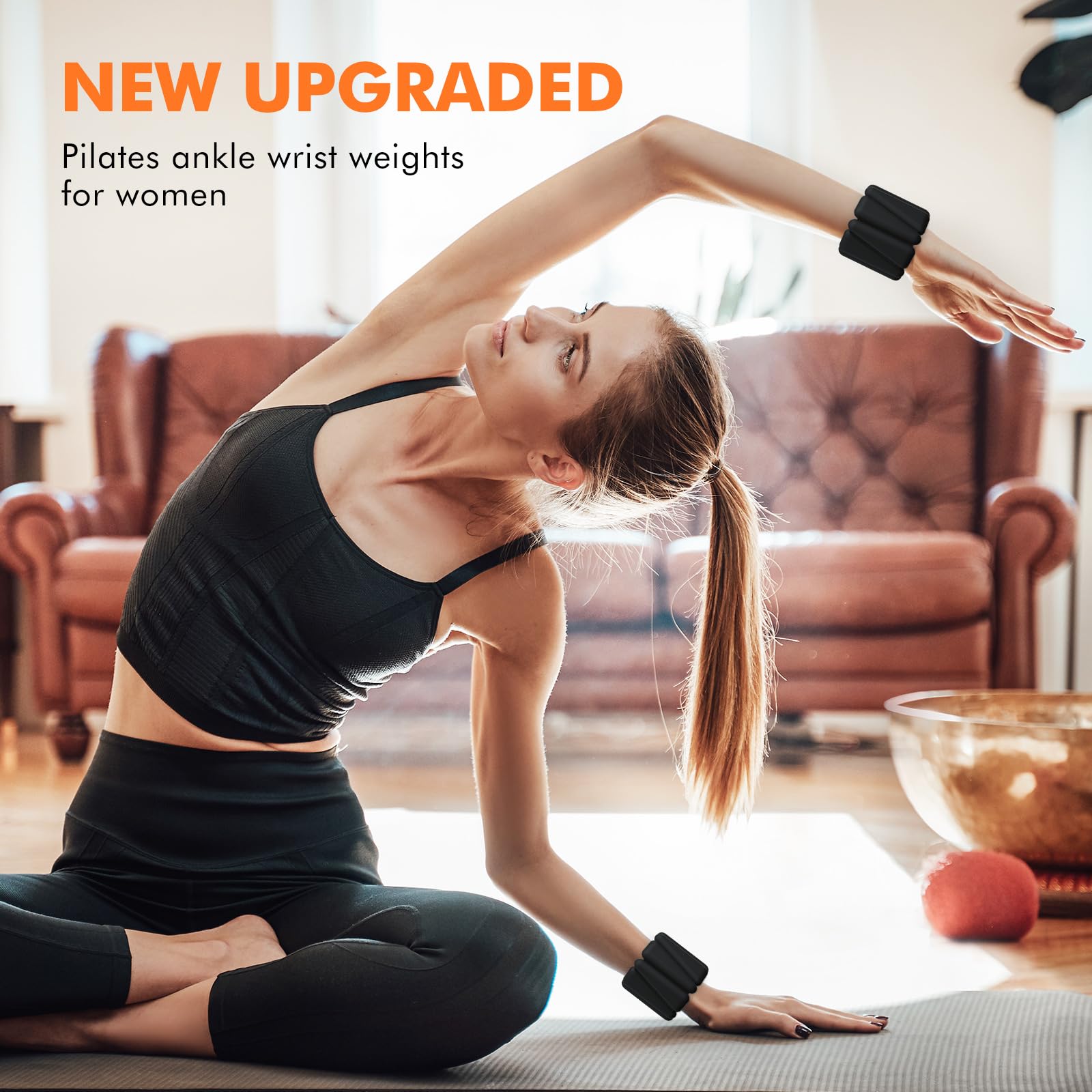 Adjustable Wrist & Ankle Weights for Women & Men - 1LB Each (Set of 2) - Perfect for Home Gym, Running, Yoga & Strength Training - Lightweight Fitness Accessories for Cardio, Toning & Rehabilitation Workouts