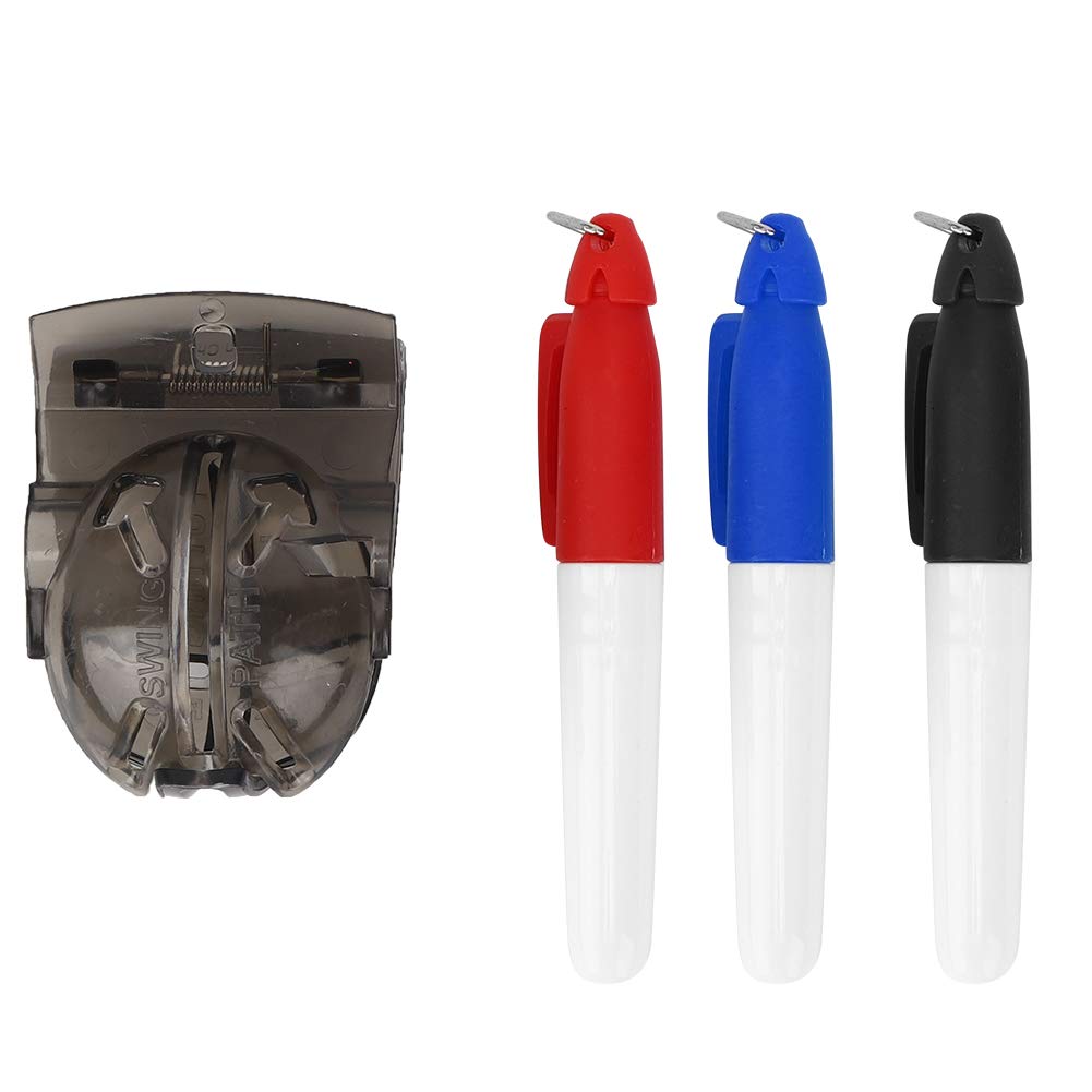 Alvinlite Golf Ball Alignment Kit with Marker Pen & Putter Stencil - Professional Ball Marking Tools for Golf Training & Practice - Perfect for Driving Range, Putting Green & Course Play