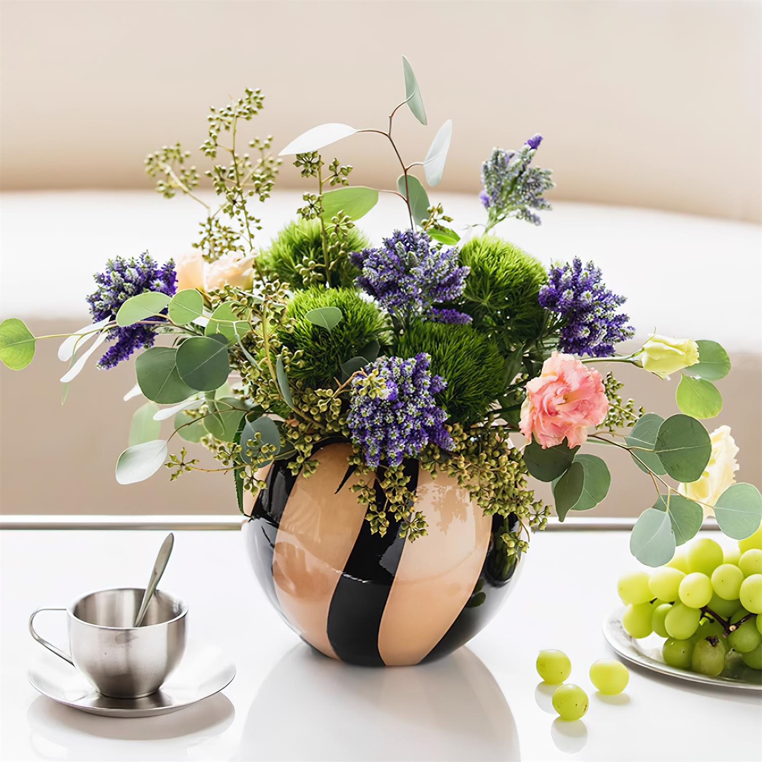 Murela Glass Vase - Elegant Handmade Clear Glass Flower Vase for Home Decor, Wedding Centerpieces, and Tabletop Arrangements