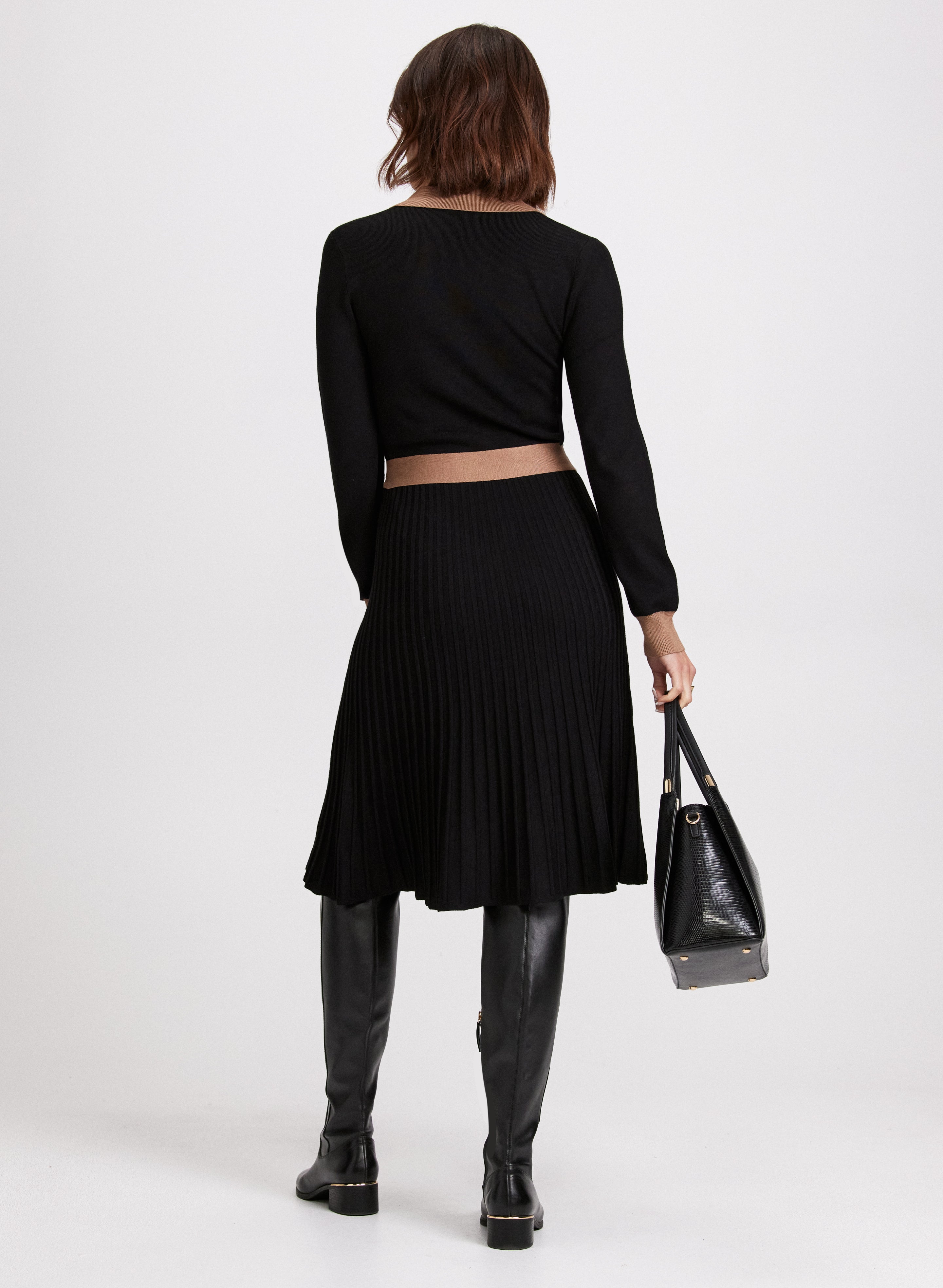 Stylish Colour Block Tie Waist Dress for Women - Perfect for Office, Party & Summer Outfits | Fashionable & Comfortable