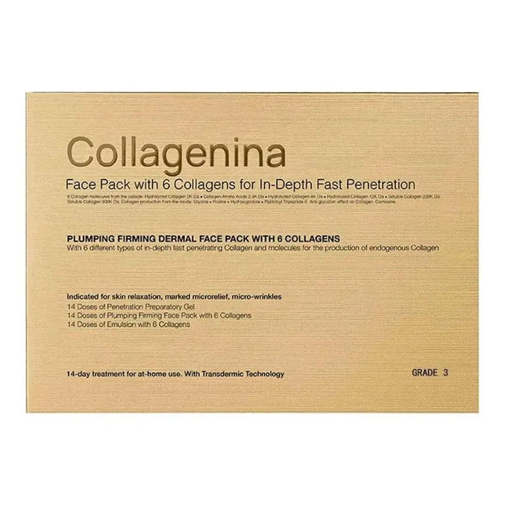 Labo Collagenina Grade 3 Face Pack Kit With 6 Collagens - Anti-Aging Skincare Treatment for Wrinkles & Fine Lines | Perfect for Daily Facial Care & Spa Night Routine