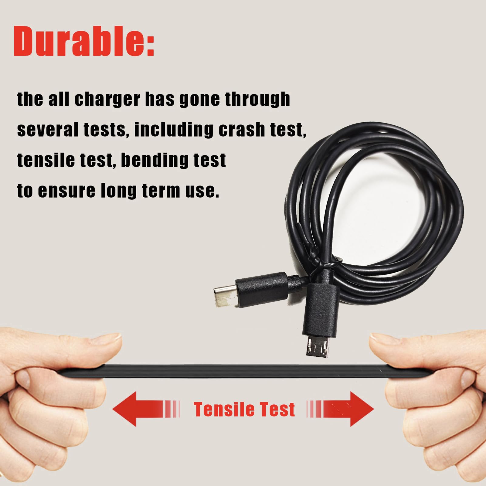 PDEEY USB C to Micro USB Cable 3.3FT Fast Charging & Data Sync Cable - Compatible with iPhone 15/16, MacBook, Kindle, GoPro, Samsung Galaxy - Perfect for Travel, Office & Home Charging