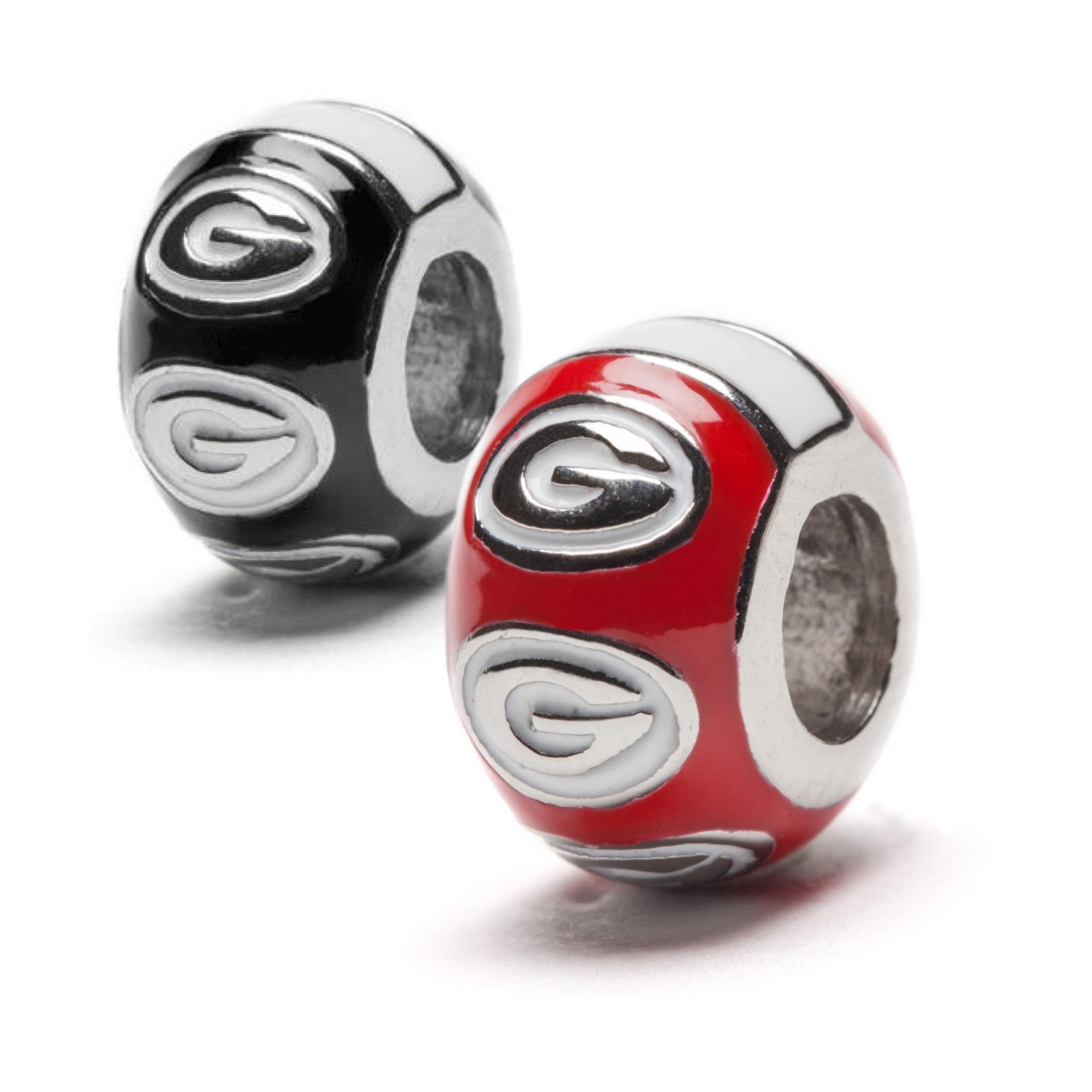 University of Georgia UGA Bulldogs Charm Bracelet - Stainless Steel Jewelry with Bulldog & Crystal Charms | Officially Licensed College Sports Accessory | Perfect for Game Day, Graduation Gifts & UGA Fans