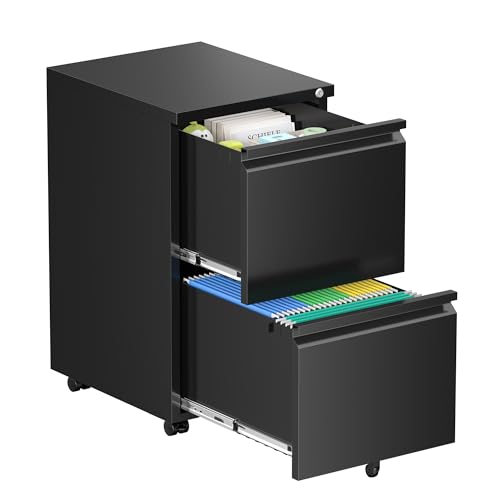 Black-2 Drawer Wheels