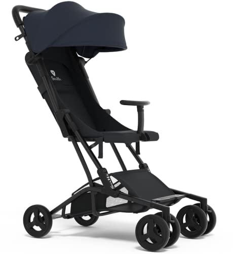 ShaHa Lightweight Baby Stroller - Compact Foldable Travel Stroller for Toddlers with Swivel Wheels, 1-Step Brake & Sun Canopy | Airplane Approved Stroller with Reclining Seat | Perfect for Travel, Shopping & Daily Walks