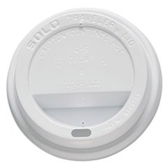 Dart Traveler Drink-Thru Lids - Fits 10Oz Cups, White (100/Pack, 10 Packs/Carton) - Perfect for Coffee Shops, Fast Food Restaurants & Takeout Beverages