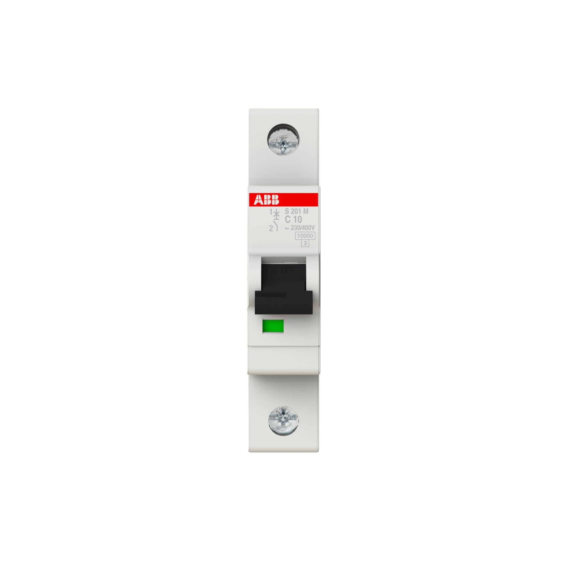 ABB S201M C10 Miniature Circuit Breaker 10A - 1 Pole MCB for Home & Industrial Electrical Protection | Perfect for Panel Boards, Distribution Boxes & Power Systems