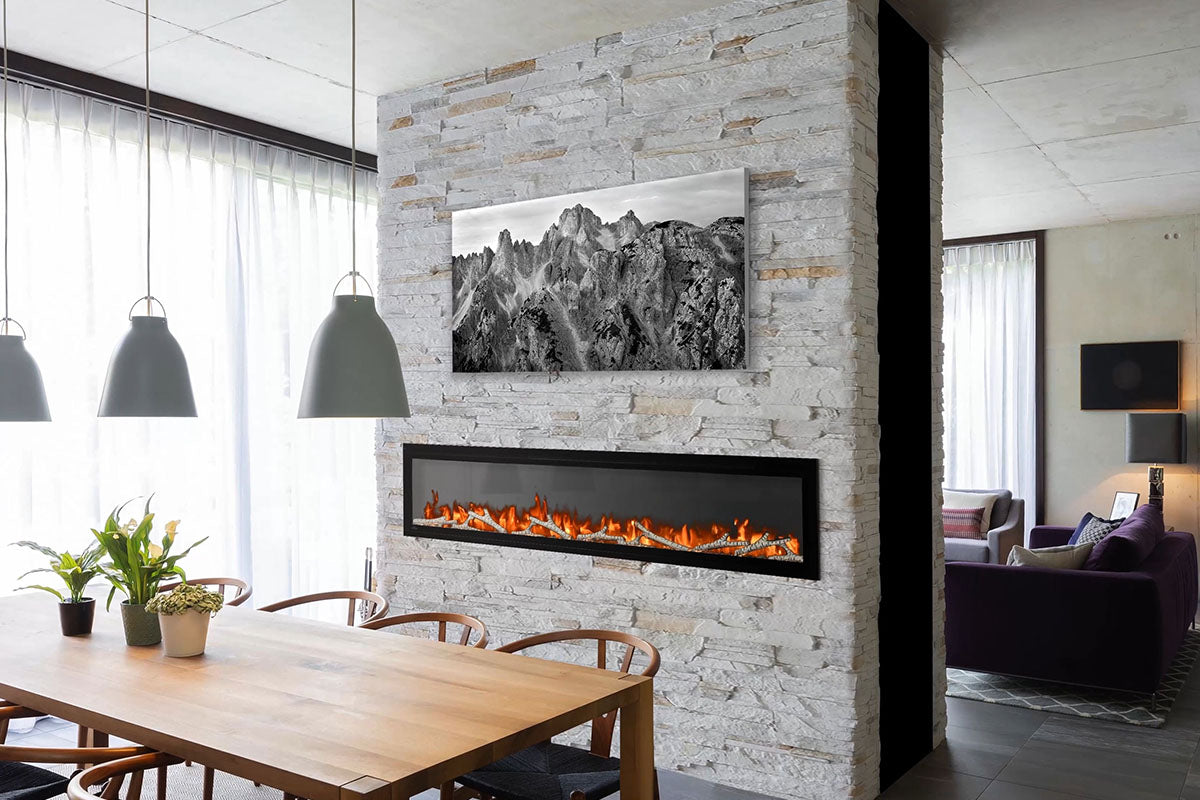 Napoleon Entice 72-Inch Wall Mount Recessed Linear Electric Fireplace - Modern Heating Solution for Living Room, Bedroom & Office Spaces