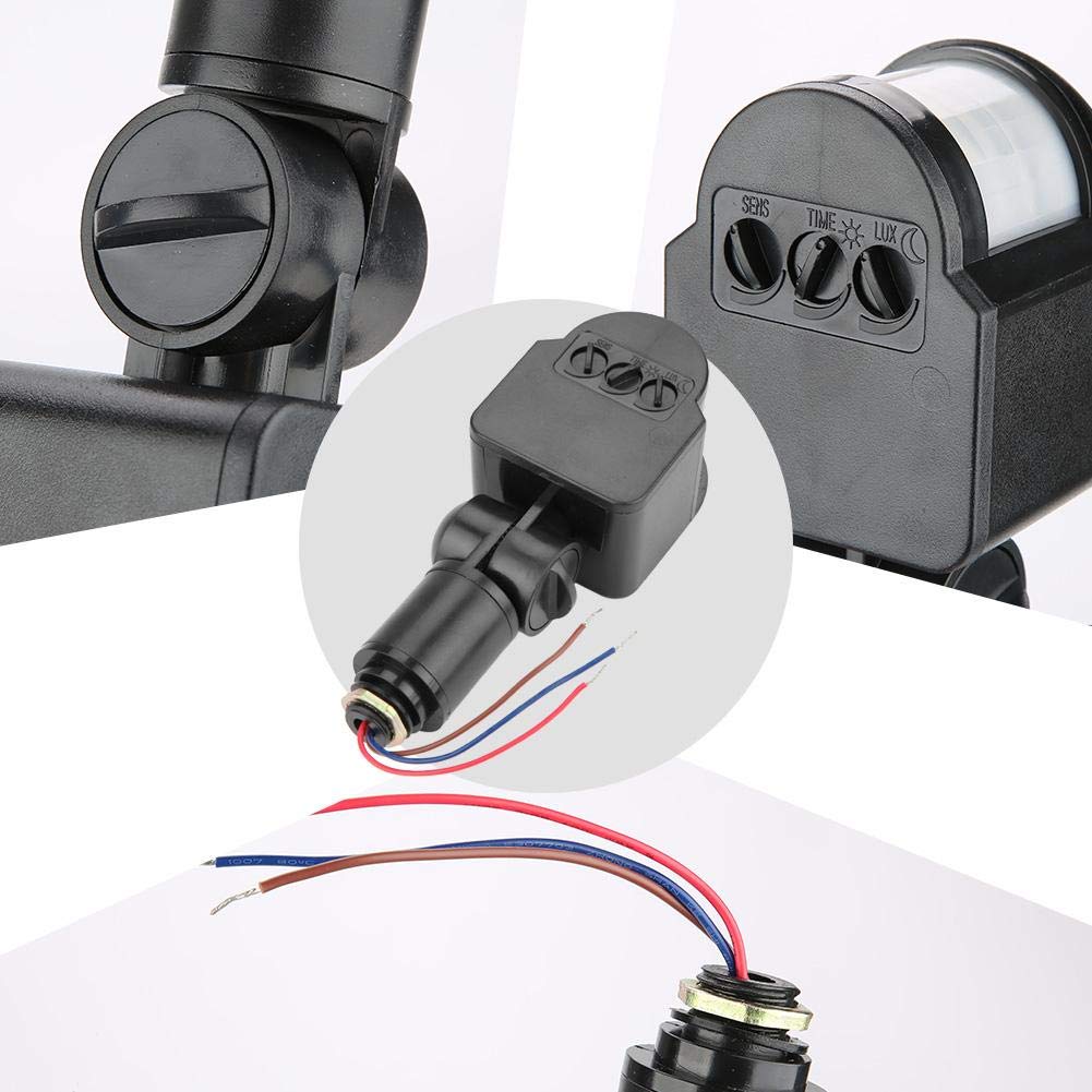 MR Series 85-265V Infrared Motion Sensor Switch - PIR Human Body Detector for LED Floodlights, Security Lights & Outdoor Lighting (Weatherproof Proximity Sensor) - Ideal for Home Security, Garage, Garden & Pathway Lighting
