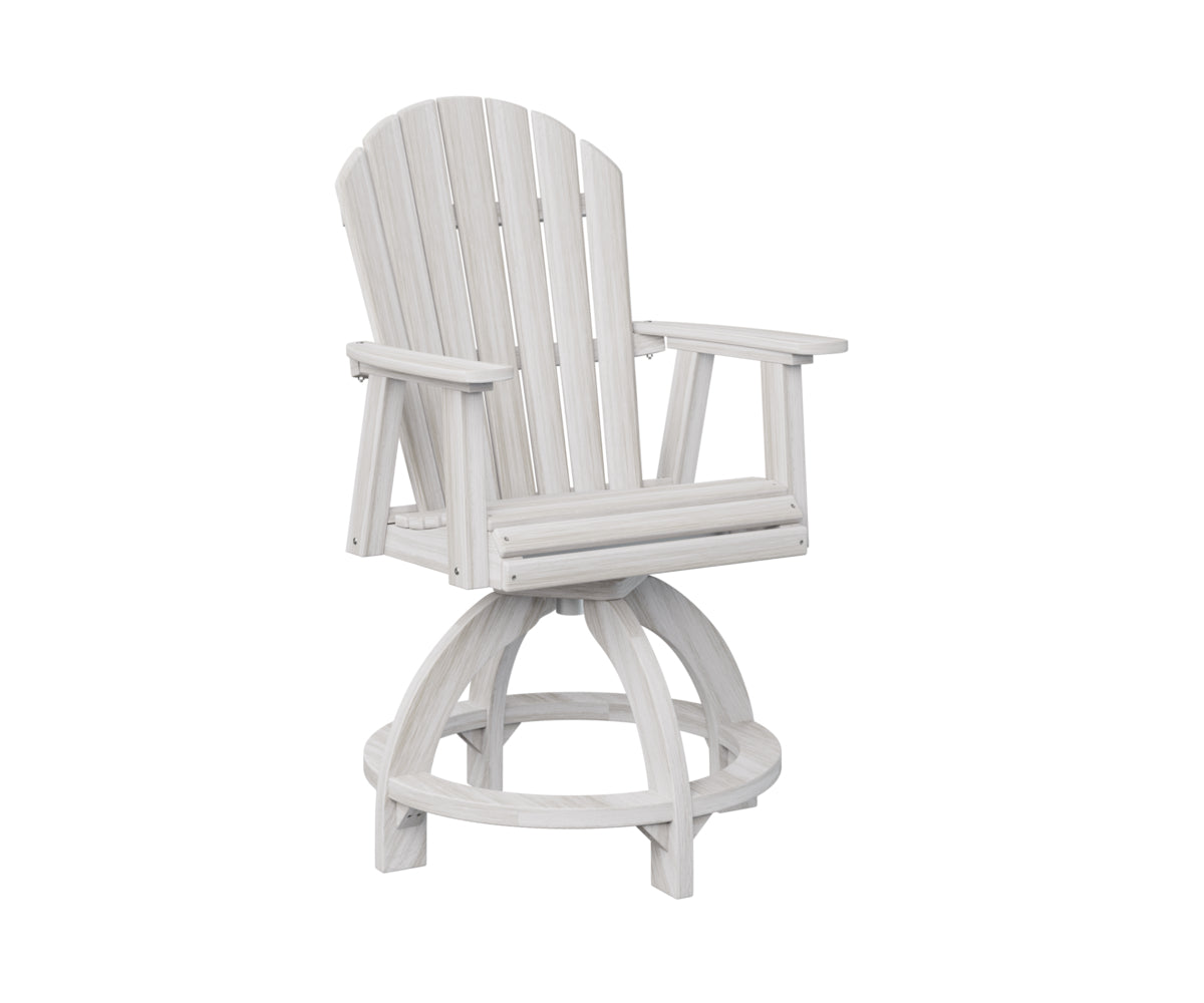 Berlin Gardens Comfo Back Swivel Counter Chair - Adjustable Height Bar Stool for Kitchen Island, Breakfast Nook & Home Decor - Comfortable Modern Seating for Dining & Entertaining
