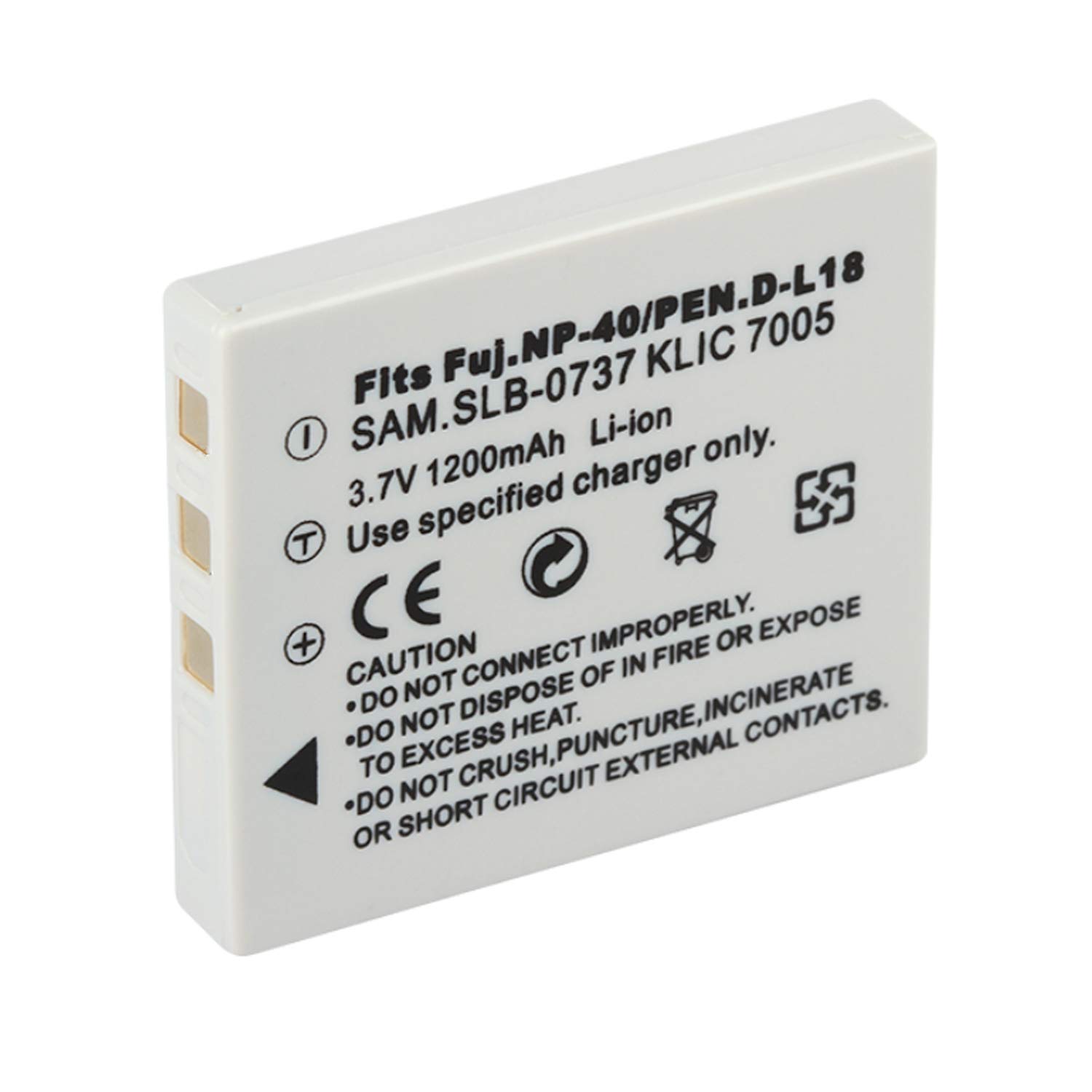 2-Pack Fujifilm NP-40/NP-40N & Pentax D-Li8/D-Li85 Replacement Batteries with USB Travel Charger - Perfect for Digital Cameras, Travel Photography, and On-the-Go Charging