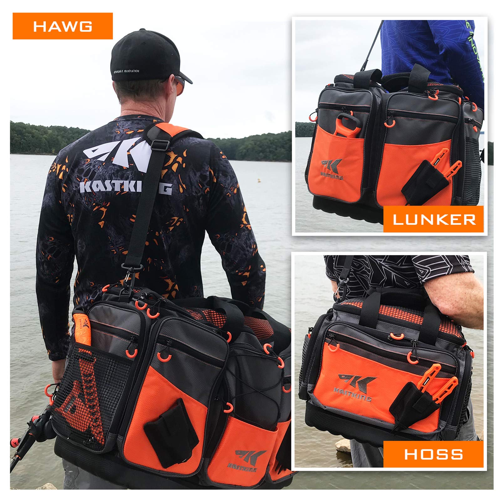 KastKing Waterproof Fishing Gear & Tackle Storage Bags - Saltwater Resistant Fishing Accessories for Saltwater & Freshwater Anglers - Perfect for Boat Fishing, Shore Fishing, and Travel