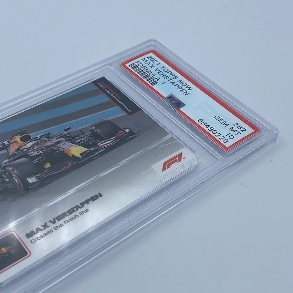 PSA 10 Graded Max Verstappen 2021 F1 Championship Final Lap Overtake Card #81 - Perfect for F1 Collectors & Racing Memorabilia Displays