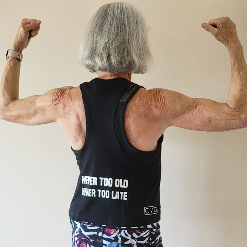 Strength Is Ageless Tank Top - Women's Workout Shirt for Gym & Yoga | Comfortable Fitness Apparel for Running, Training & Active Lifestyle