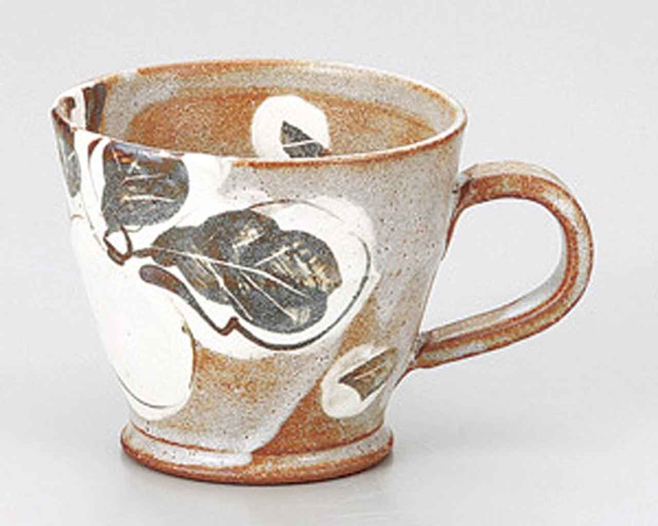Premium Set of 5 Japanese Ceramic Mugs - 5 Inch Beige Coffee Cups for Home, Office & Gifts | Handcrafted in Japan | Perfect for Tea, Coffee & Hot Beverages