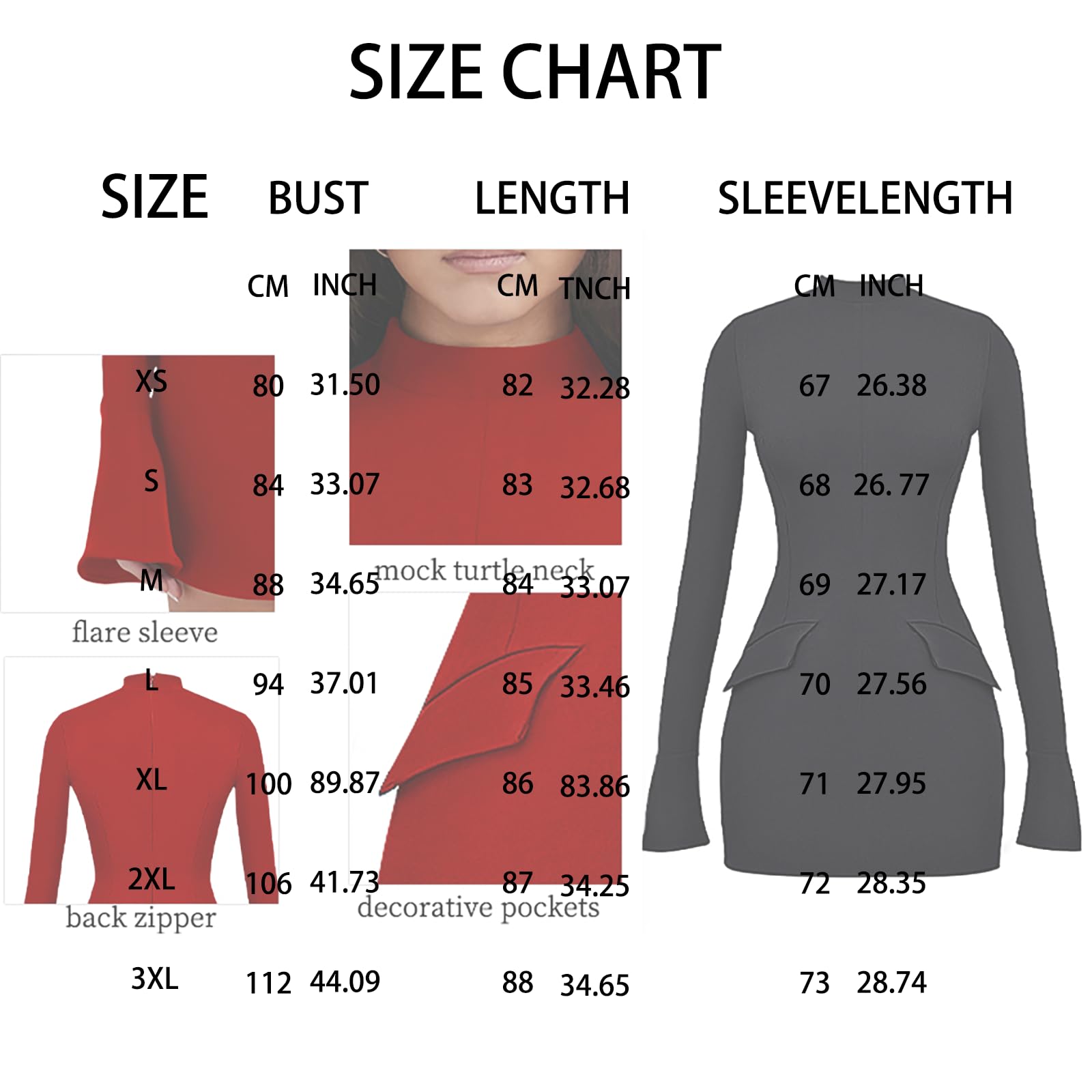 Sexy Women's Long Sleeve Mock Neck Bodycon Mini Dress for Party, Night Out & Date Night - Spring Fashion Tank Short Dress for Clubbing & Cocktail Events