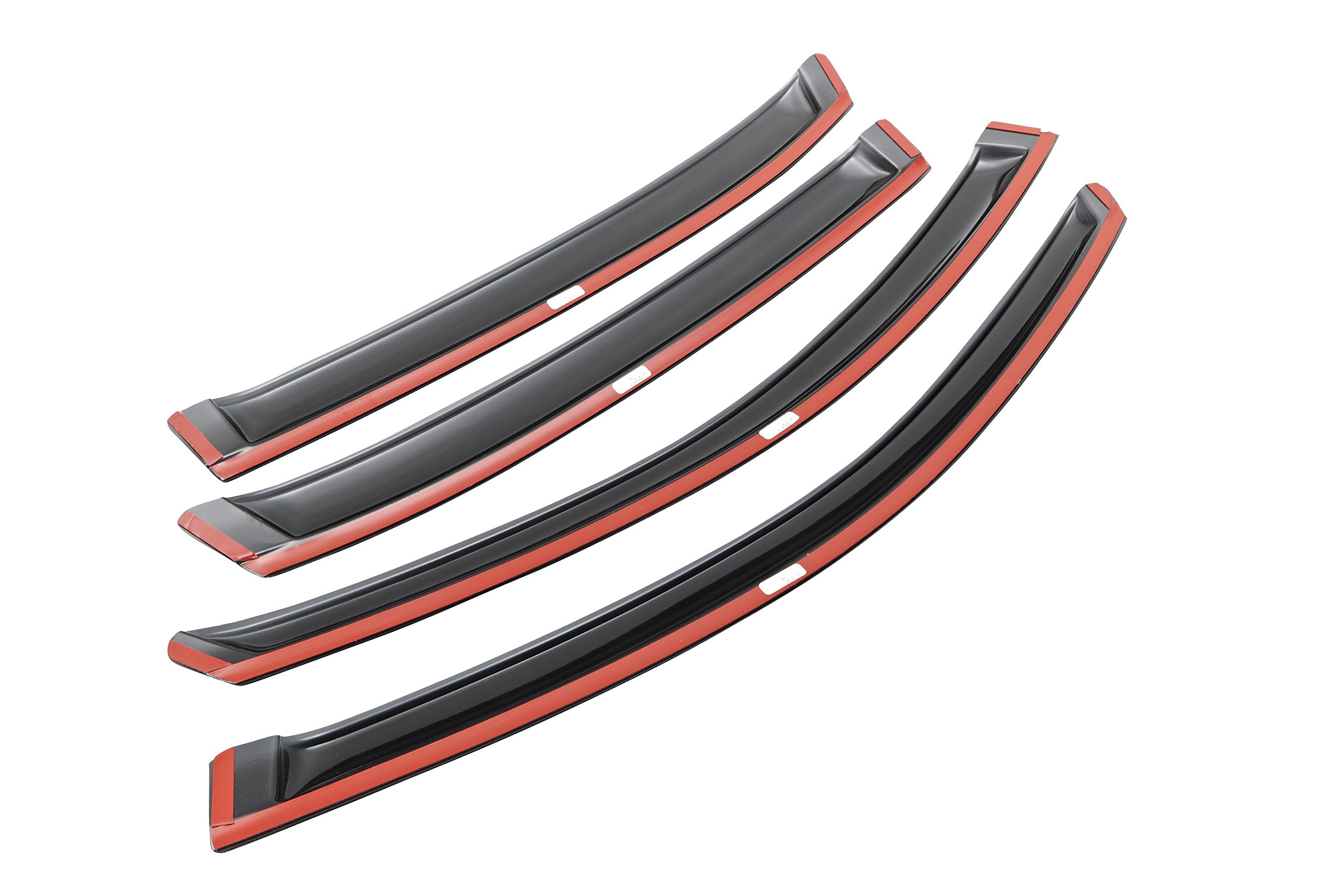 ACDelco GM Accessories 19243419 Smoke Black Front & Rear Tape-On Side Window Weather Deflectors for Enhanced Driving Comfort