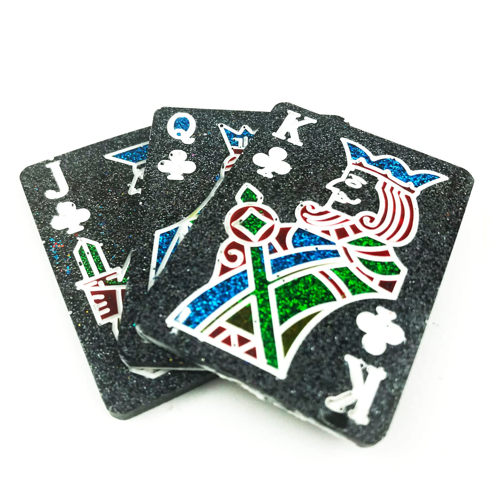 Premium Playing Card Resin Molds - 4PCS Large Silicone Casting Molds Kit for DIY Unique Playing Cards, Perfect for Epoxy Resin Art, Jewelry Making & Gift Crafting