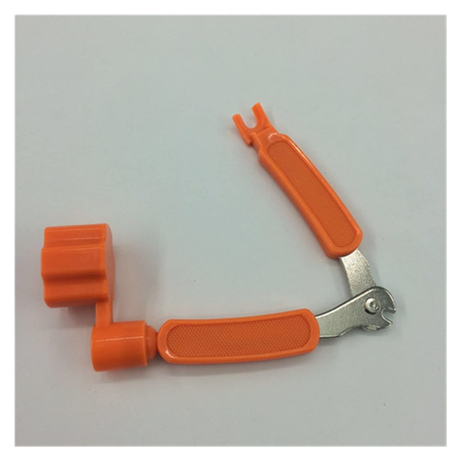 TSTS 3-in-1 Guitar Peg String Winder, Pin Puller & Cutter Tool Set - Multifunctional Guitar Maintenance Kit (Orange) - Perfect for Guitar String Changing & Repair at Home or Studio