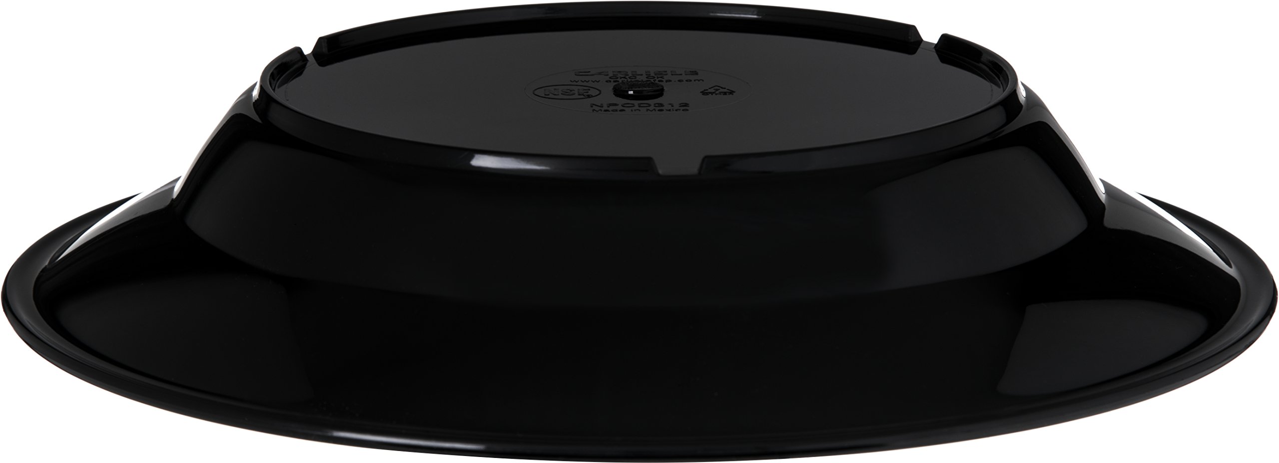 Carlisle FoodService 12oz Reusable Melamine Bowls - Black (Pack of 48) | Durable Soup & Salad Bowls for Restaurants, Catering & Home Use | Microwave & Dishwasher Safe Serving Bowls