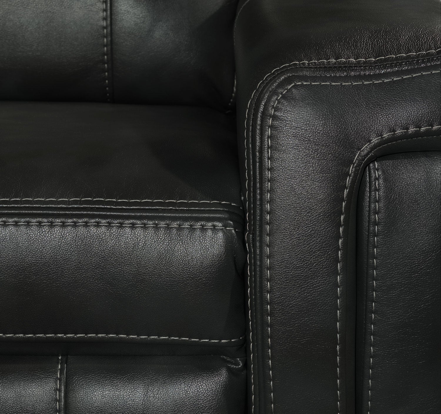 Bolero 5-Piece Reclining Sectional Sofa Set in Grey - Modern Living Room Furniture for Home Theater & Family Gatherings