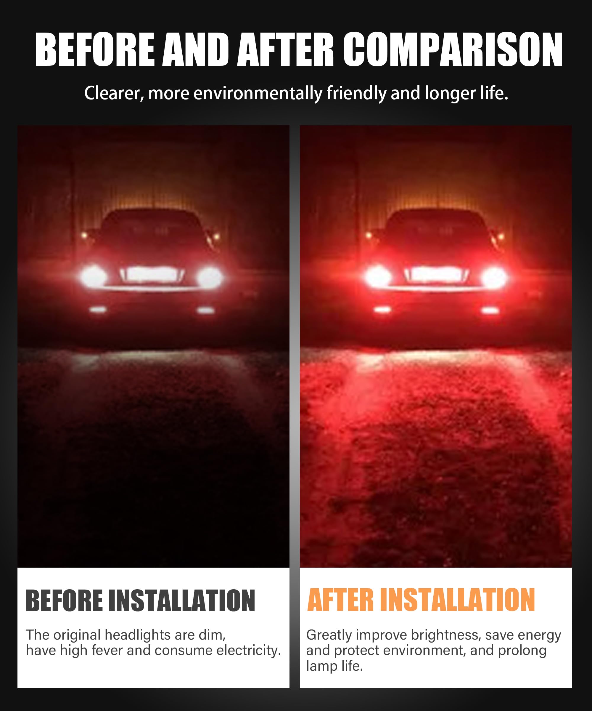 RACOONA Super Bright Red LED Brake Light Bulbs 1157 7443 3157 T20 T25 - Direct Replacement for Tail Lights & Brake Lights | Car Accessories | Perfect for Night Driving & Enhanced Safety