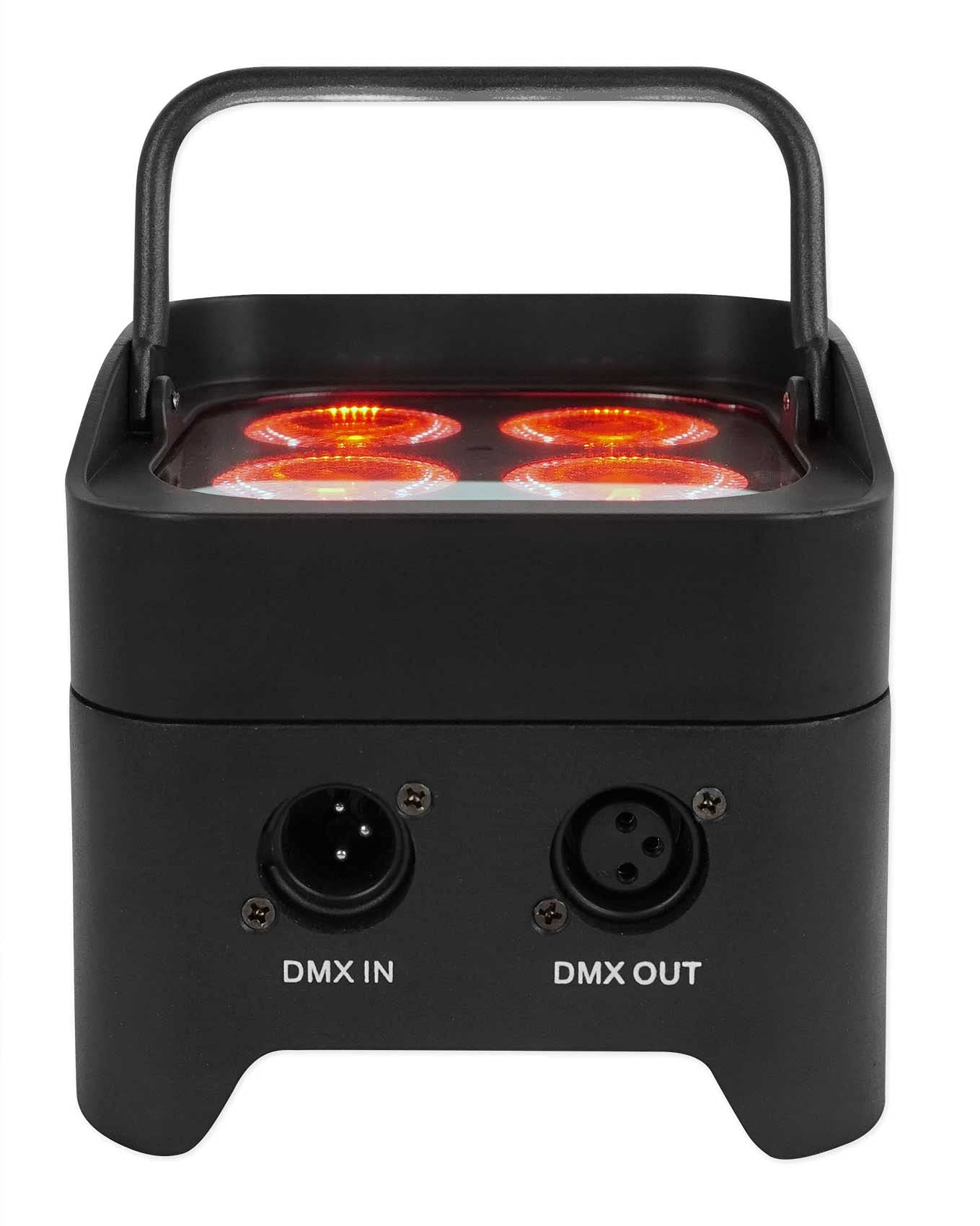 Rockville PAR 50 Rechargeable LED Wash Lights - Wireless DMX, RGBWA+UV, Includes Carrying Bag - Perfect for Stage Lighting, DJ Shows, and Live Events
