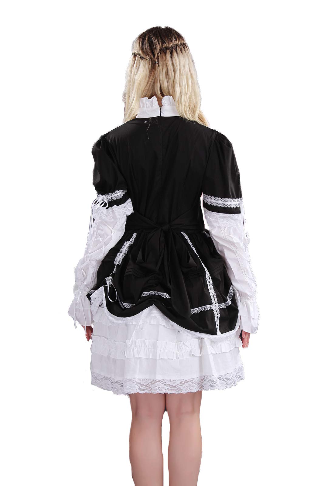 Gothic Lolita Dress for Women - Elegant Lace Bowknot Princess Cosplay Costume, Retro Court Prom Puff Skirt | Perfect for Halloween, Cosplay, Themed Parties & Vintage Fashion