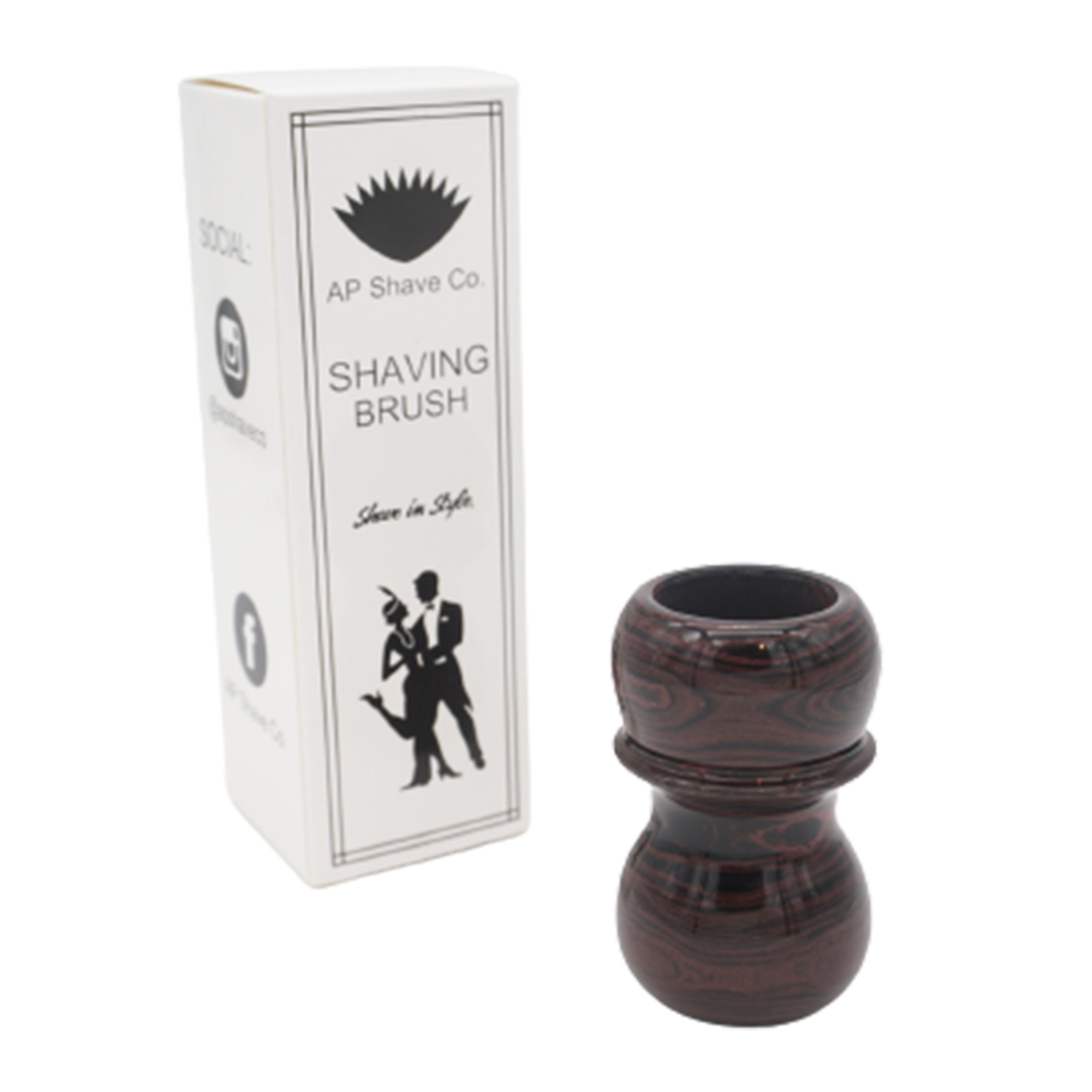 Premium Handcrafted Raspberry Ebonite Shaving Brush Handle - Fits 24mm & 26mm Knots - Perfect for Wet Shaving & Luxury Grooming Rituals