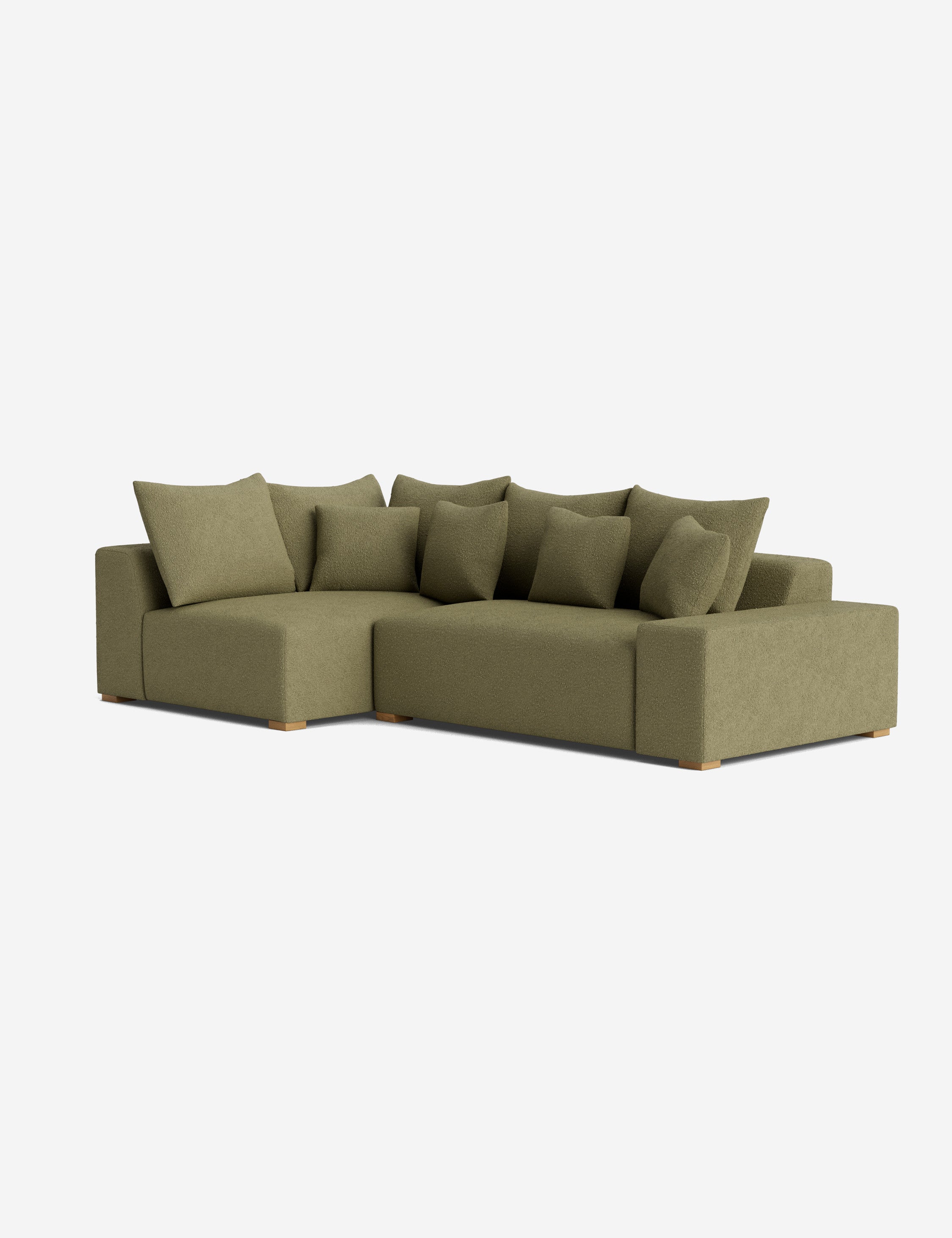 Stylish Clayton Sectional Sofa - Modern L-Shaped Couch with Reversible Chaise for Living Room, Family Room & Home Theater - Comfortable Fabric Upholstery & Sturdy Frame