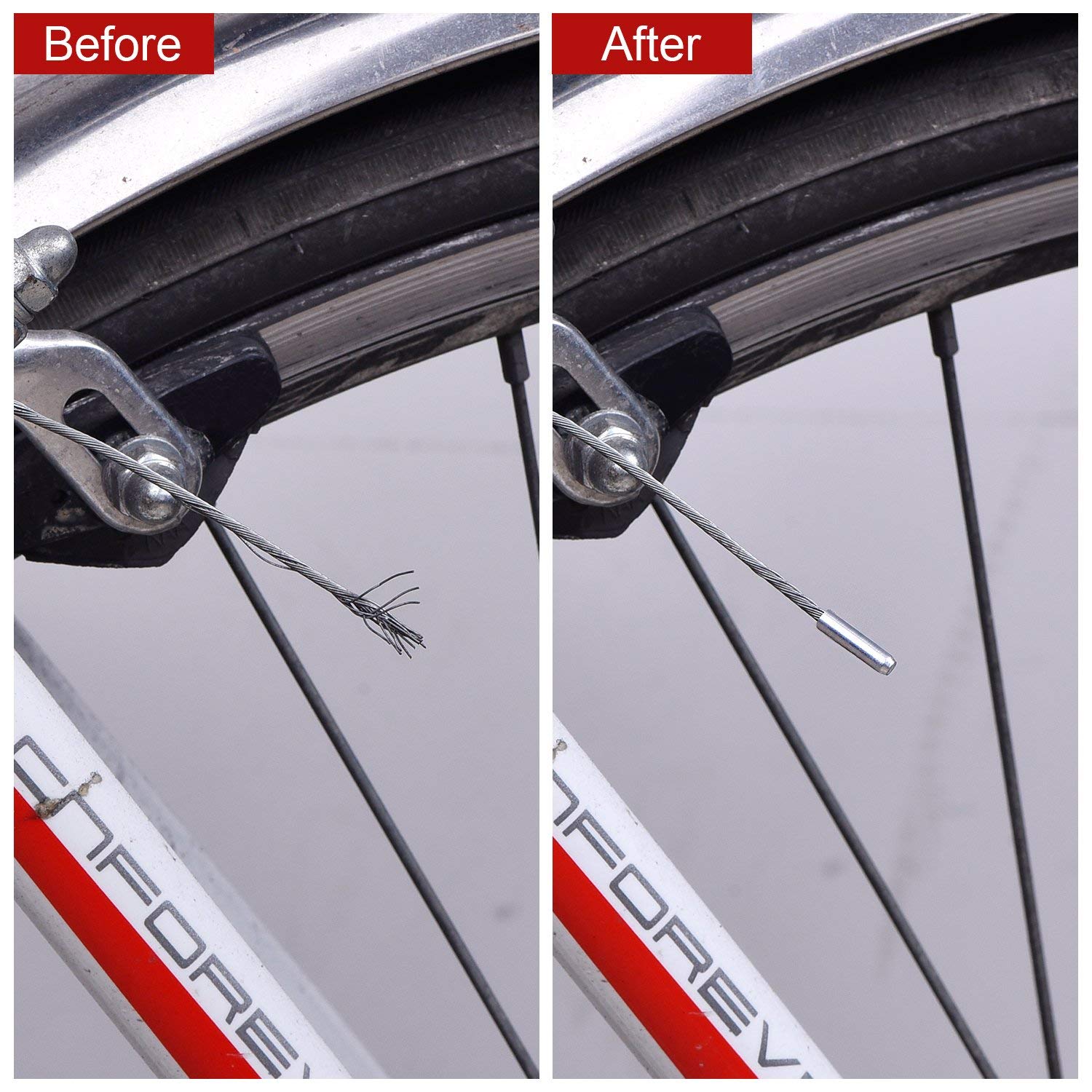 10 Pcs Stainless Steel Bike Derailleur Cables - 2M Length MTB Shifter Cable Set for Smooth Gear Shifting - Perfect for Mountain Bikes, Road Bikes & Cycling Maintenance