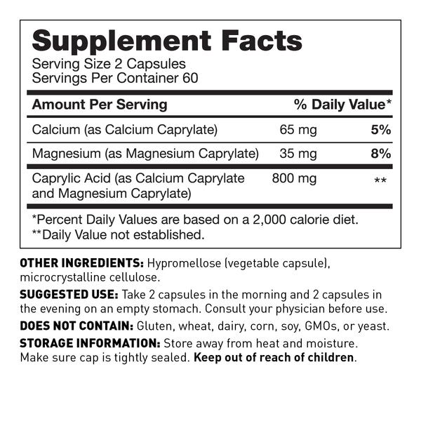 Organic Caprylic Acid 120 Capsules - 1000mg Pure MCT Oil Supplement for Immune Support, Digestion & Energy Boost - Keto, Paleo & Vegan Friendly - Perfect for Daily Wellness & Weight Management