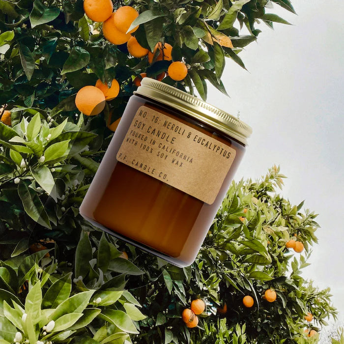 7.2oz Classic Soy Candle - Neroli & Eucalyptus Scented, Natural Wax, Long-Lasting Fragrance for Home, Office, Spa & Relaxation