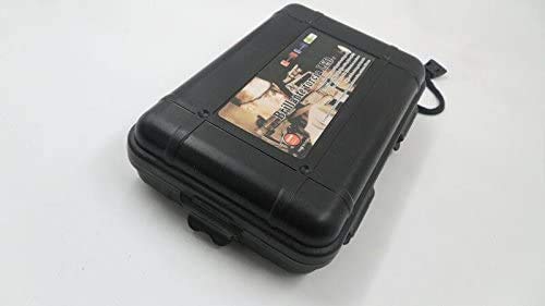 Plastic Broadheads Storage Box - Portable & Convenient Black Broadhead Organizer Case with Flashlight Holder | Perfect for Hunting, Archery & Outdoor Adventures