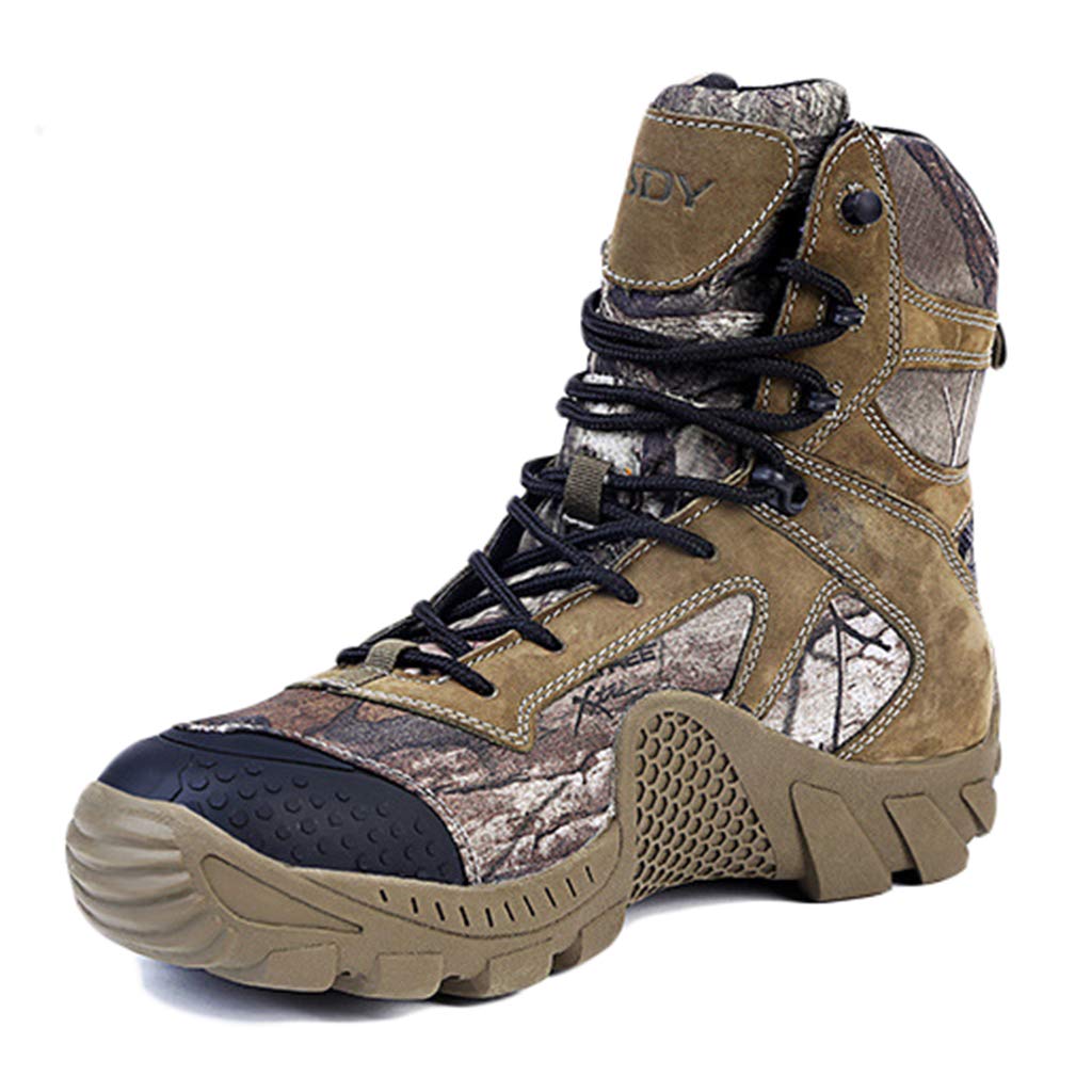 Wygwlg Men's Military Combat Boots - Durable Desert Tactical Boots, Waterproof Jungle & Off-Road Hiking Boots for All Seasons | Perfect for Outdoor Adventures, Hiking, Camping & Tactical Missions