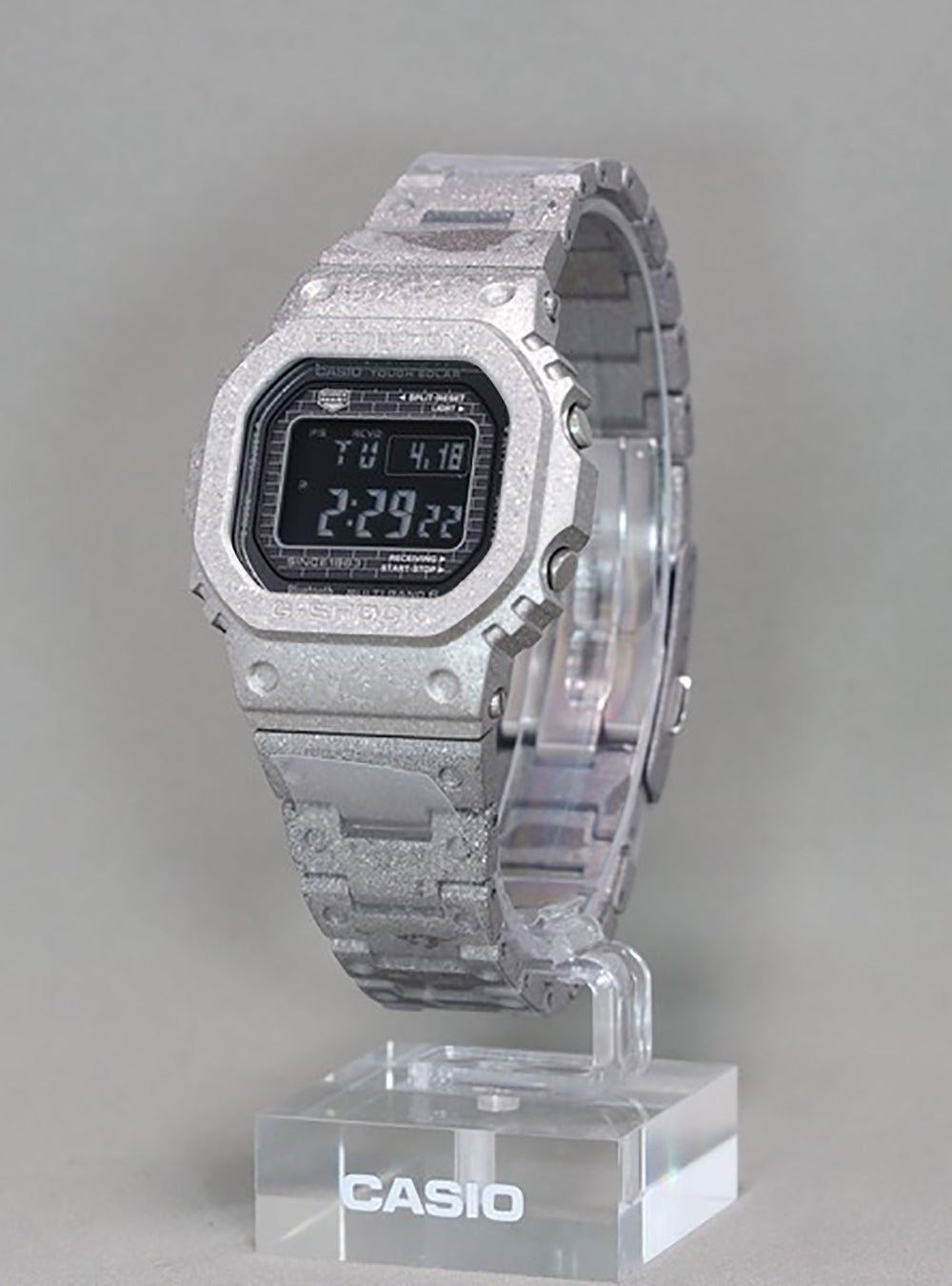 CASIO G-Shock 40th Anniversary Recrystallized Full Metal 5000 Series GMW-B5000PS-1JR Japan Made - Durable Shock-Resistant Watch for Outdoor Sports & Military Use