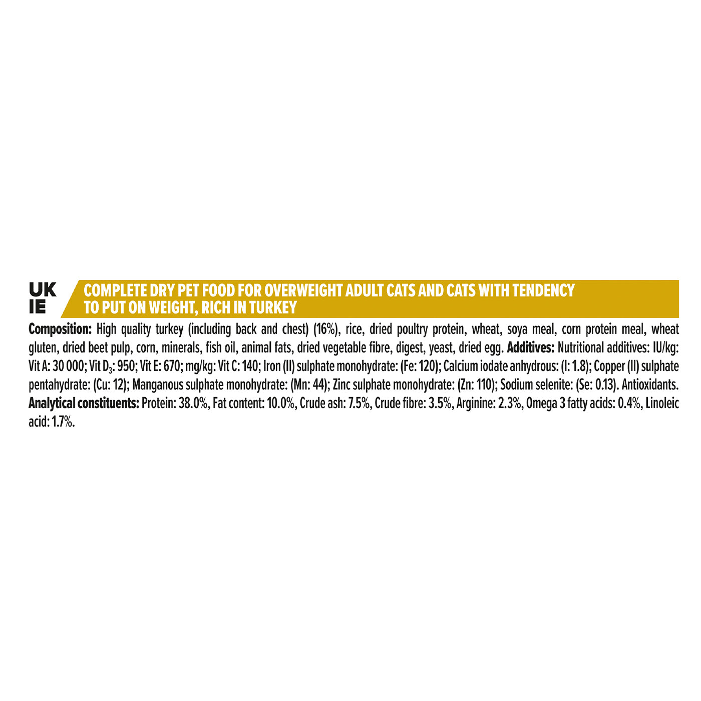 PRO PLAN Light Adult Dry Cat Food with Turkey - High Protein, Weight Control Formula for Indoor Cats - Perfect for Overweight or Less Active Cats