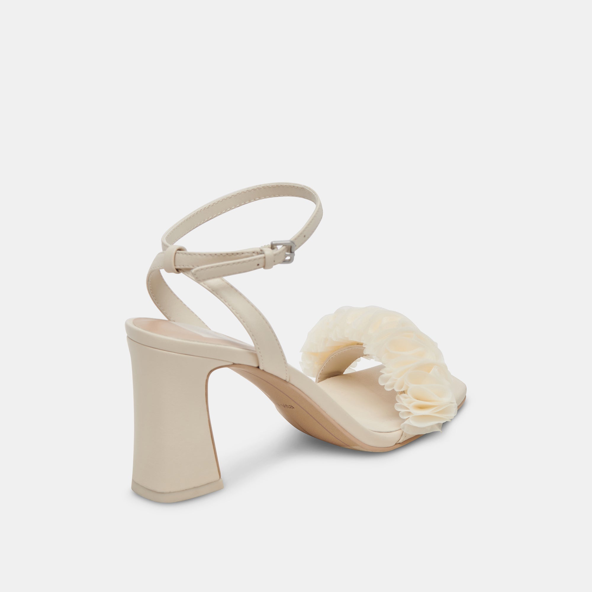 IESHA Ivory Leather Heels for Women - Comfortable High Heel Pumps for Work, Party & Evening Wear - Stylish Dress Shoes for Weddings & Special Occasions