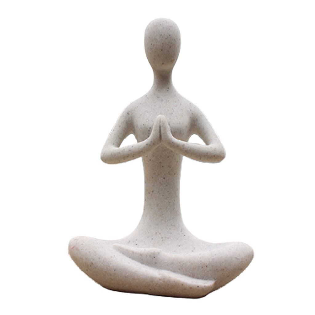 Handcrafted Resin Meditation Statue - Zen Yoga Pose Figurine for Office Desk, Home Decor, Wedding & Party Gift | Perfect for Meditation Spaces, Yoga Studios & Stress Relief
