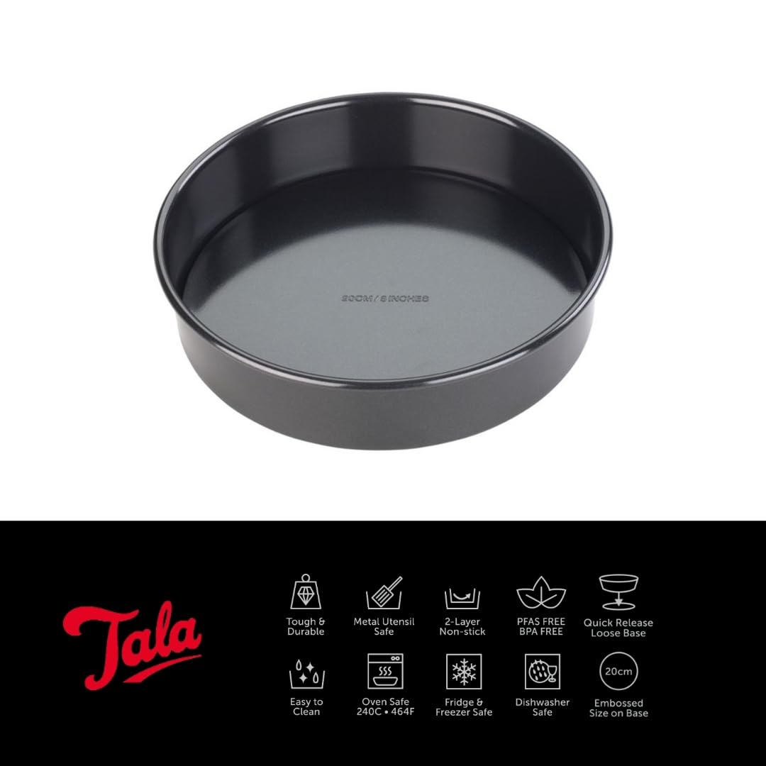 Non-Stick 8 Inch Sandwich Pan - Black Ceramic Coated Frying Pan for Grilled Cheese, Pancakes & Breakfast - Oven & Dishwasher Safe Cooking Pan for Kitchen & Camping