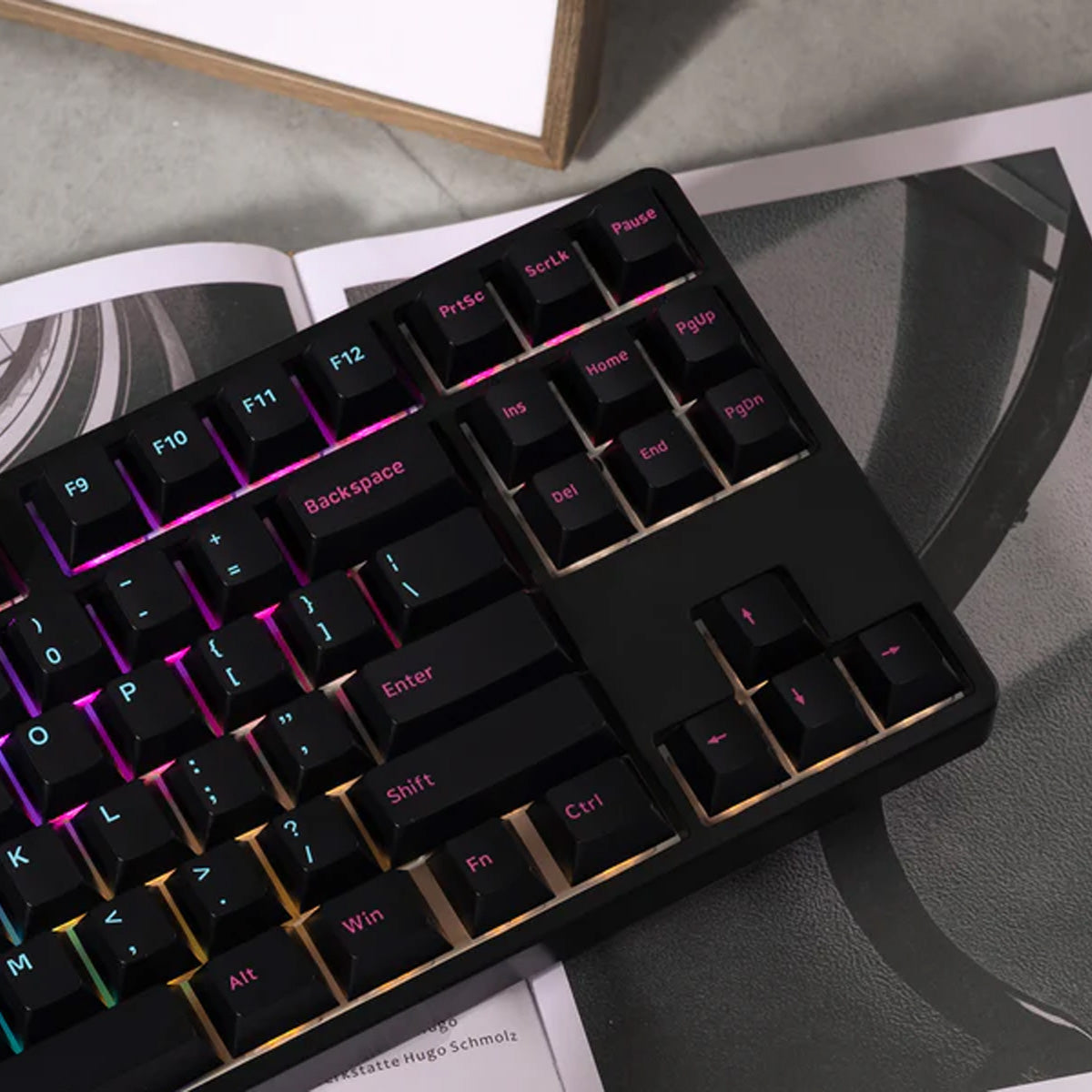 Akko 5087S Midnight 80% TKL RGB Wireless Mechanical Keyboard with Creamy Yellow Switches - Perfect for Gaming, Typing & Office Work